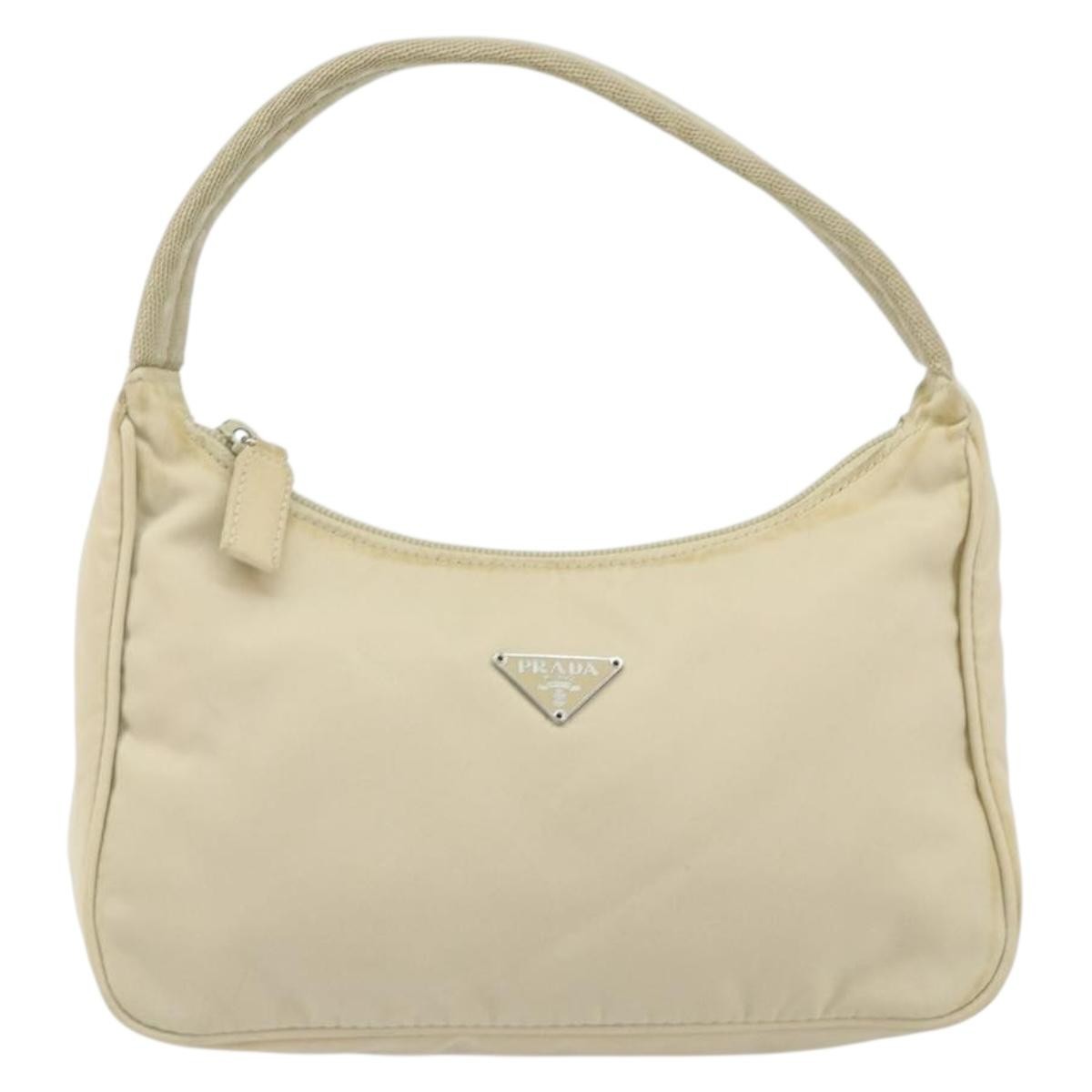 Prada Re-Edition 2000 Hobo Tessuto Silver Nylon Handbag (Pre-Owned)