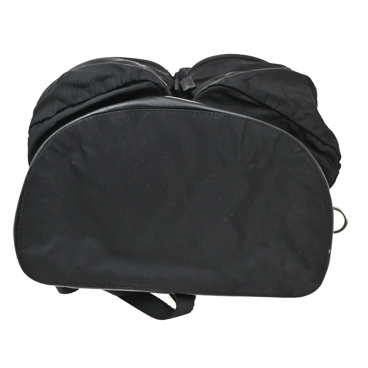 Prada Double Front Pocket Backpack Tessuto Black Nylon Backpack Bag (Pre-Owned)