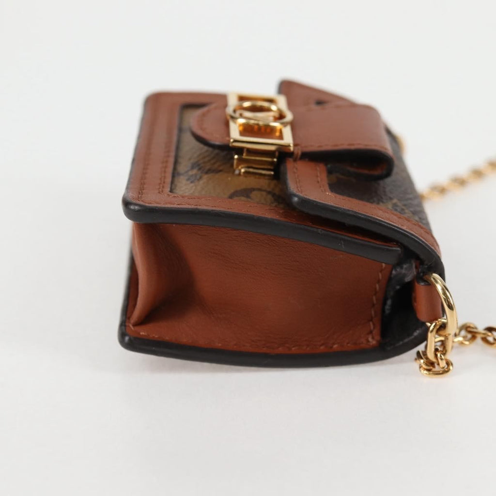 Louis Vuitton Dauphine Shoulder Bag Reverse Monogram Canvas Brown Canvas Clutche & Pouche Bag (Pre-Owned)