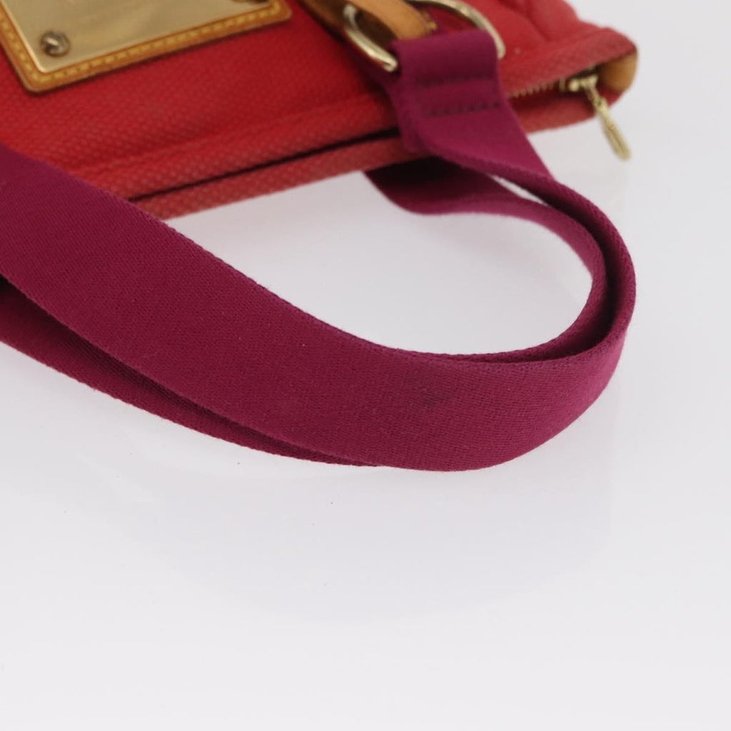 Louis Vuitton Antigua Tote Canvas Red Canvas Tote Bag Bag (Pre-Owned)