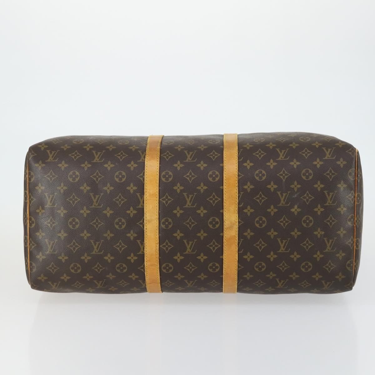 Louis Vuitton Keepall Bag Monogram Canvas Brown Canvas Travel Bag Bag (Pre-Owned)