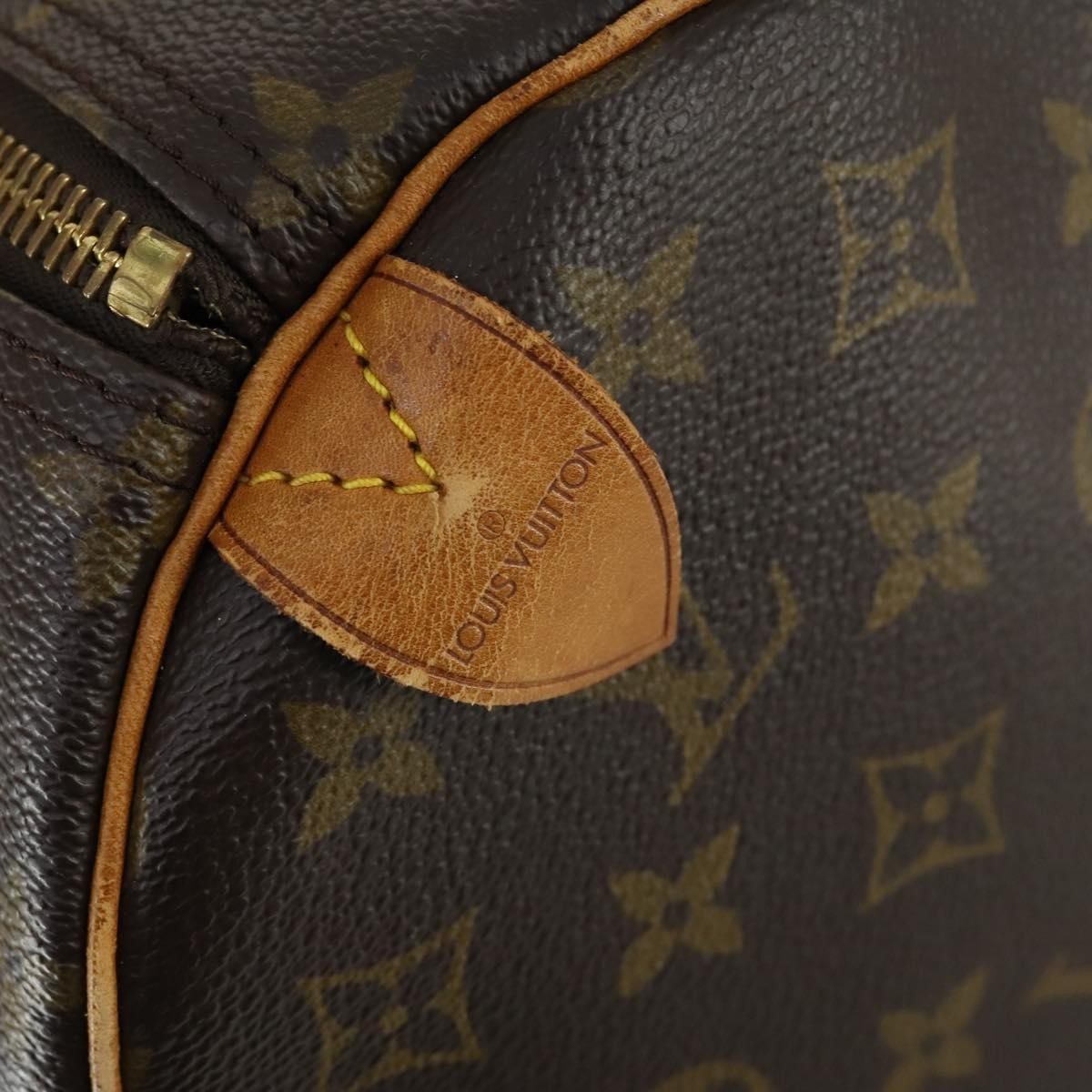 Louis Vuitton Keepall Bag Monogram Canvas Brown Canvas Travel Bag Bag (Pre-Owned)
