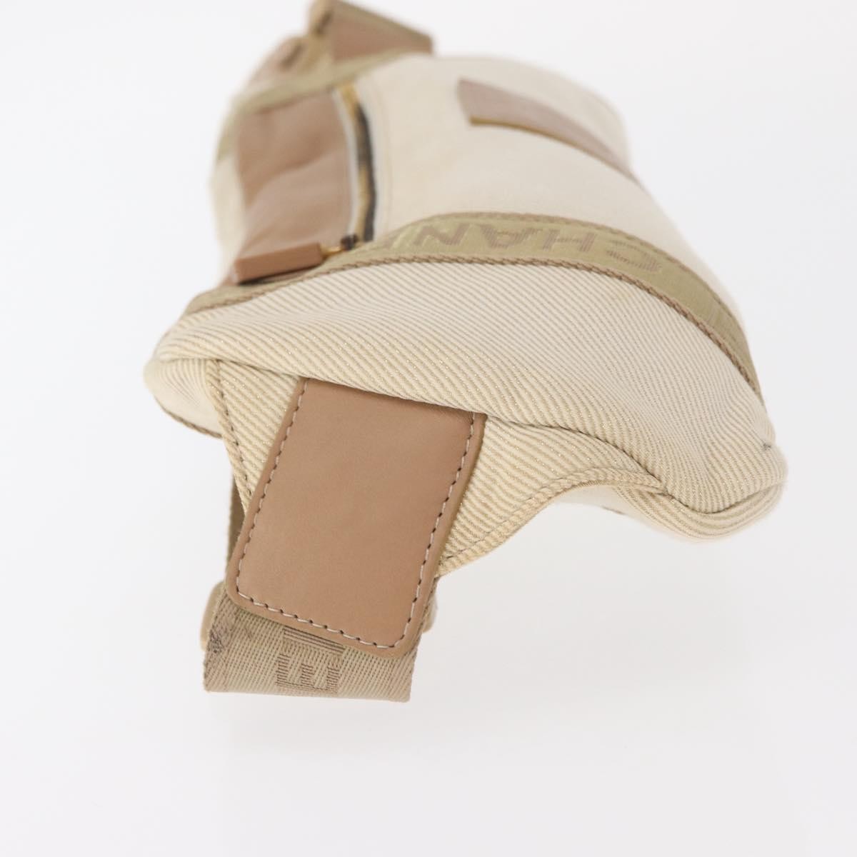 Chanel Sports Shoulder Bag Coco Mark Beige Canvas Shoulder Bag Bag (Pre-Owned)