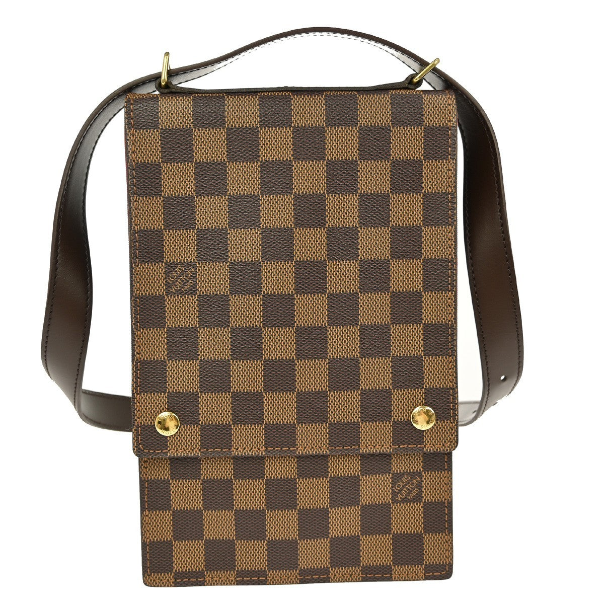 Louis Vuitton Portobello Messenger Damier Brown Canvas Shoulder Bag Bag (Pre-Owned)