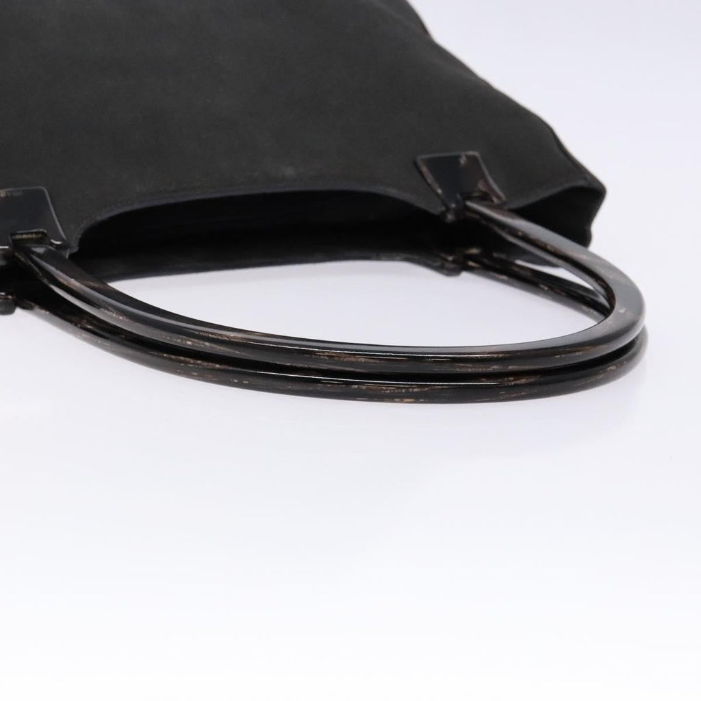 Prada Vintage Tote Suede Gray Suede Tote Bag Bag (Pre-Owned)