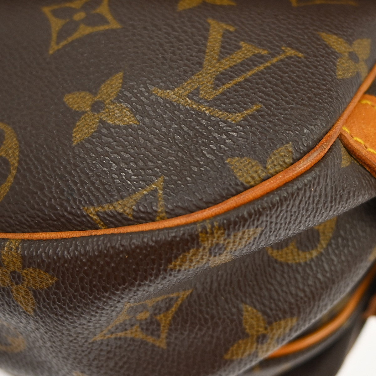 Louis Vuitton Saumur Handbag Monogram Canvas Brown Canvas Shoulder Bag Bag (Pre-Owned)