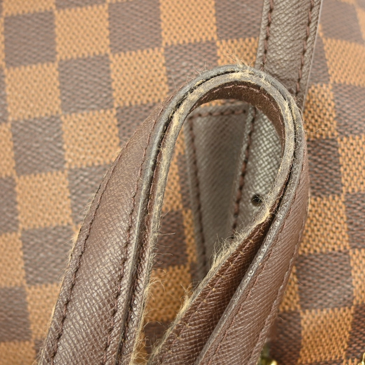 Louis Vuitton Marais Bucket Bag Damier Brown Canvas Tote Bag Bag (Pre-Owned)