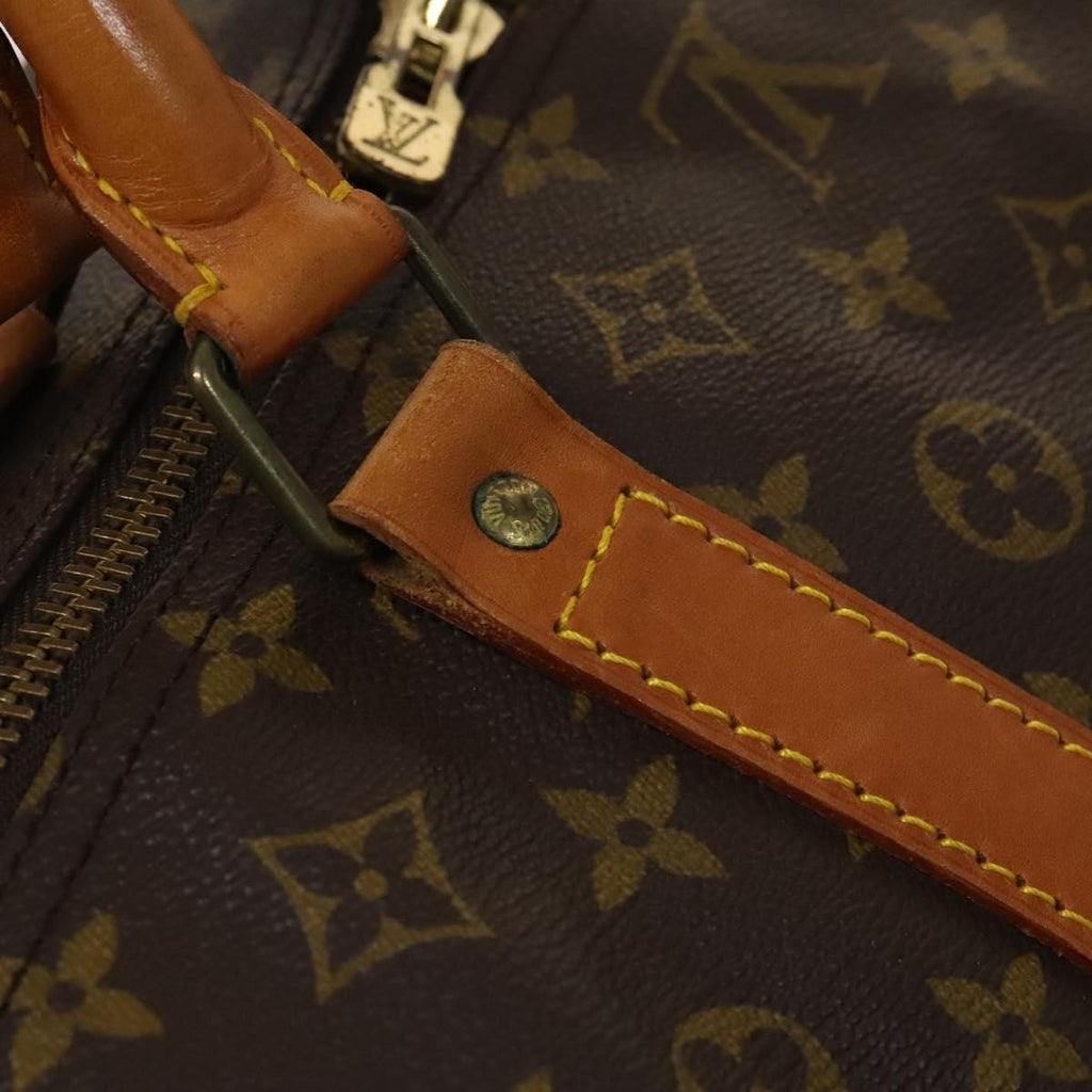 Louis Vuitton Keepall Bag Monogram Canvas Brown Canvas Travel Bag Bag (Pre-Owned)