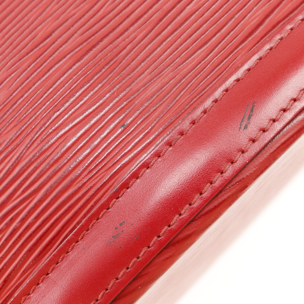 Louis Vuitton Saint Jacques Handbag Epi Leather Red Leather Shoulder Bag Bag (Pre-Owned)