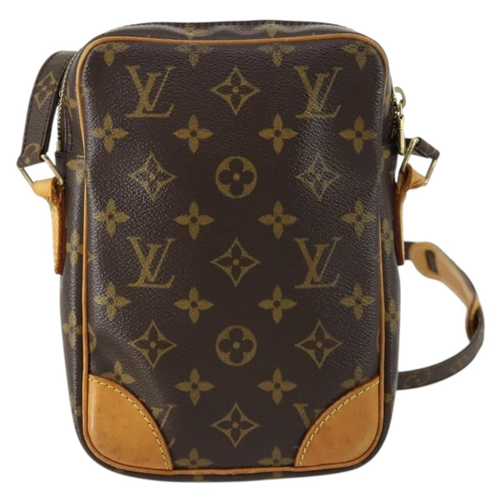 Louis Vuitton Danube Handbag Monogram Canvas Brown Canvas Shoulder Bag Bag (Pre-Owned)