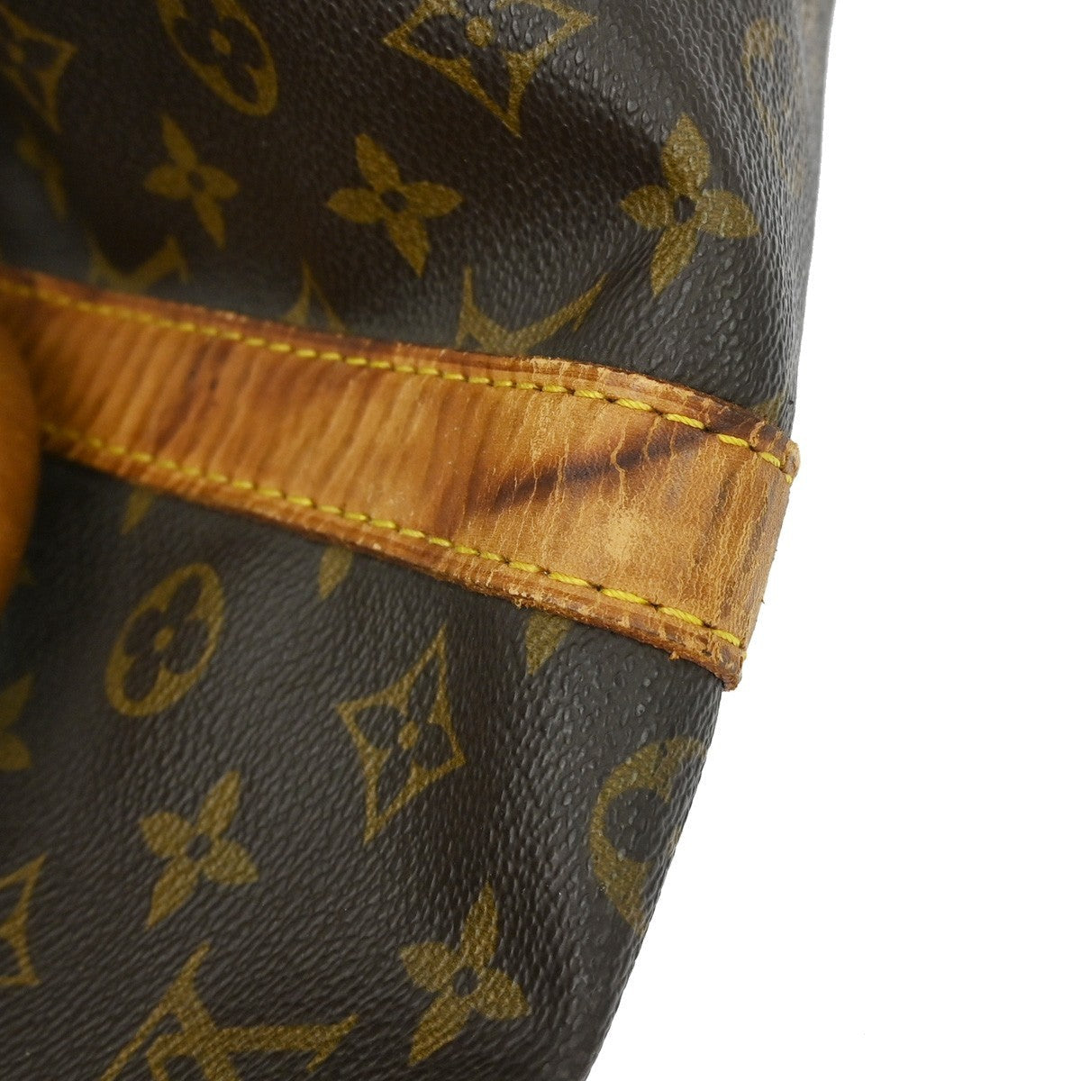 Louis Vuitton Keepall Bag Monogram Canvas Brown Canvas Travel Bag Bag (Pre-Owned)