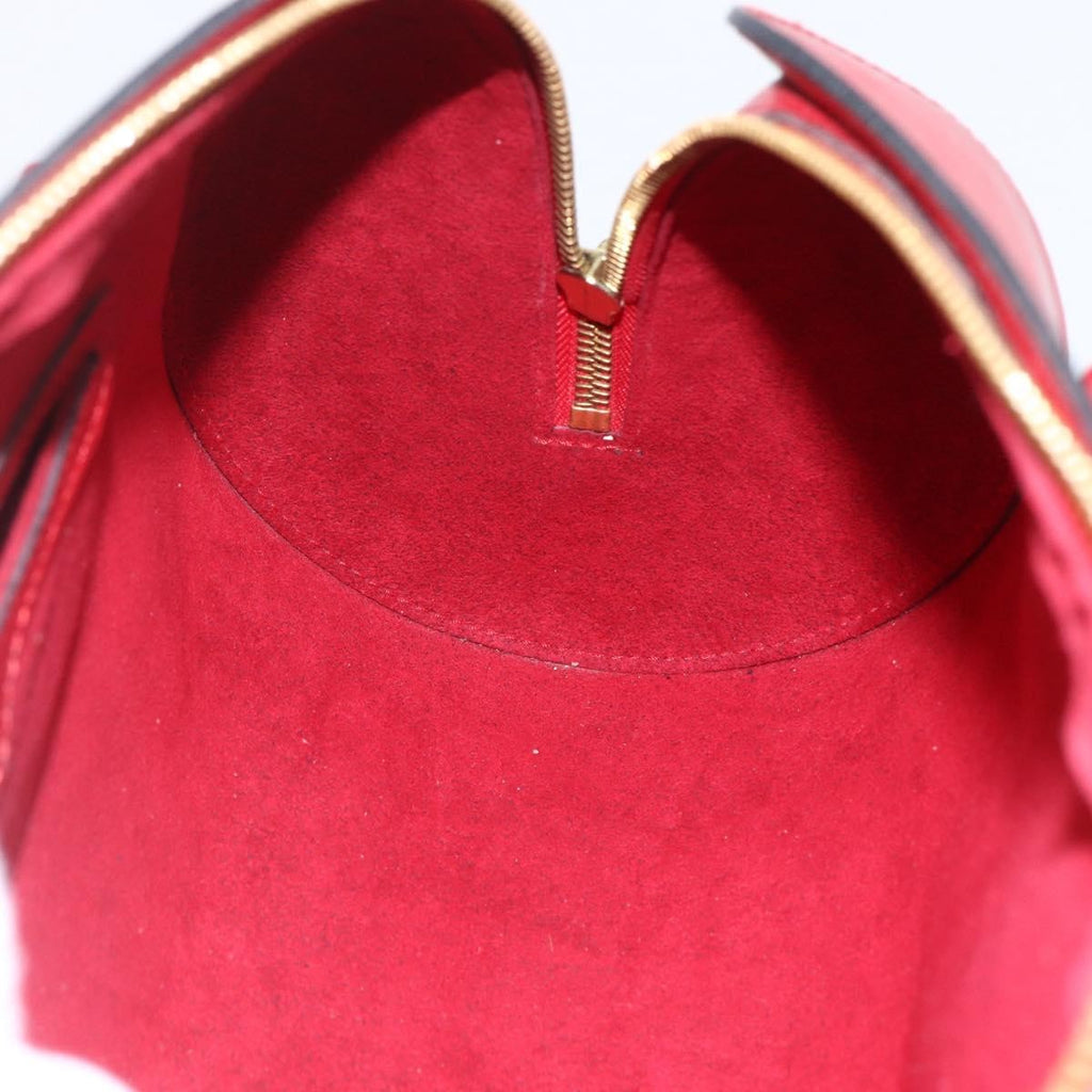 Louis Vuitton Soufflot Handbag Epi Leather Red Leather Shoulder Bag Bag (Pre-Owned)