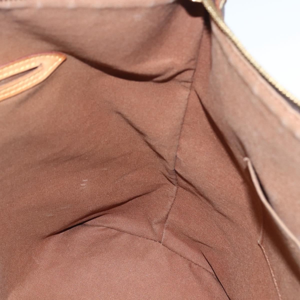 Louis Vuitton Palermo Handbag Monogram Canvas Brown Canvas Tote Bag Bag (Pre-Owned)