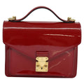 Louis Vuitton Monceau Handbag Vernis Red Patent_Leather Handbag (Pre-Owned)