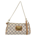 Louis Vuitton Eva Handbag Damier White Canvas Bag (Pre-Owned)