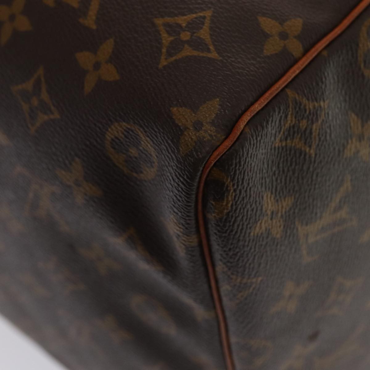 Louis Vuitton Keepall Bag Monogram Canvas Brown Canvas Travel Bag Bag (Pre-Owned)
