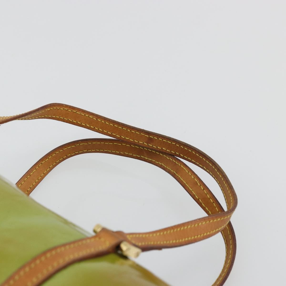 Louis Vuitton Bedford Handbag Monogram Vernis Green Patent_Leather Handbag (Pre-Owned)