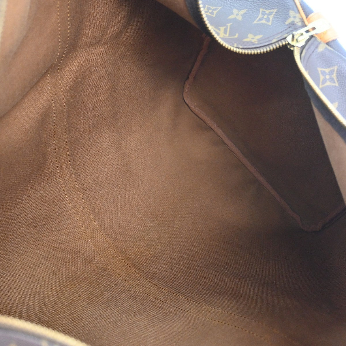 Louis Vuitton Keepall Bag Monogram Canvas Brown Canvas Travel Bag Bag (Pre-Owned)