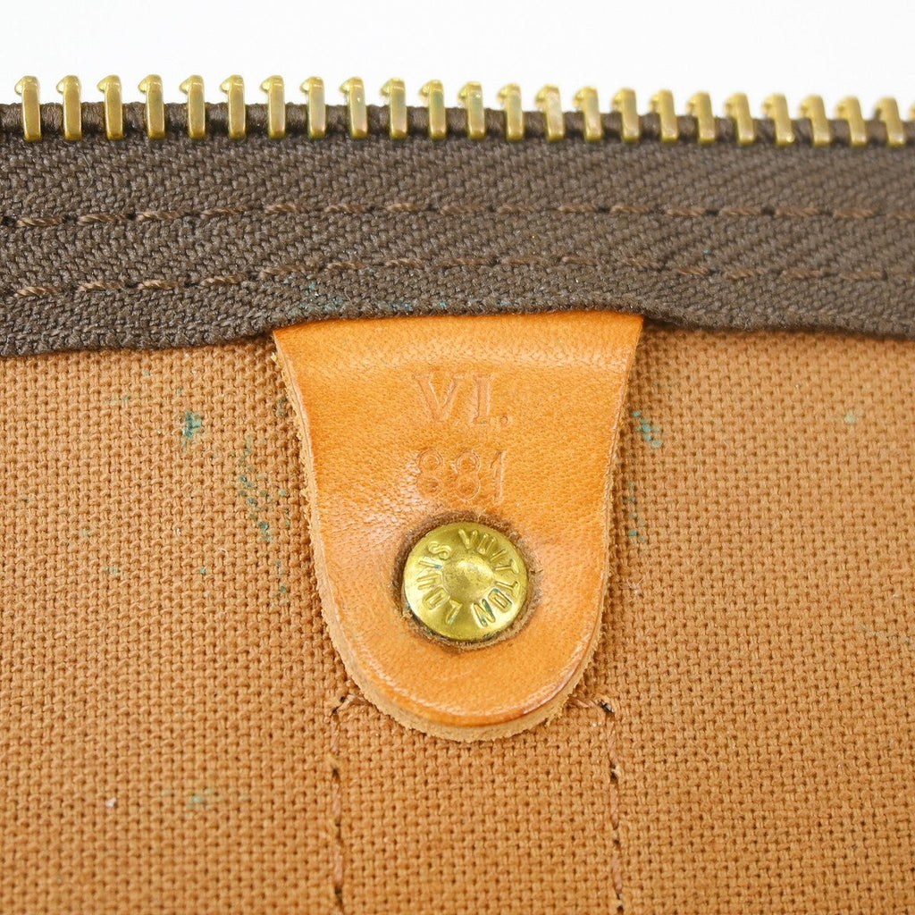 Louis Vuitton Keepall Bag Monogram Canvas Brown Canvas Travel Bag Bag (Pre-Owned)