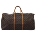 Louis Vuitton Keepall Bag Monogram Canvas Brown Canvas Travel Bag Bag (Pre-Owned)