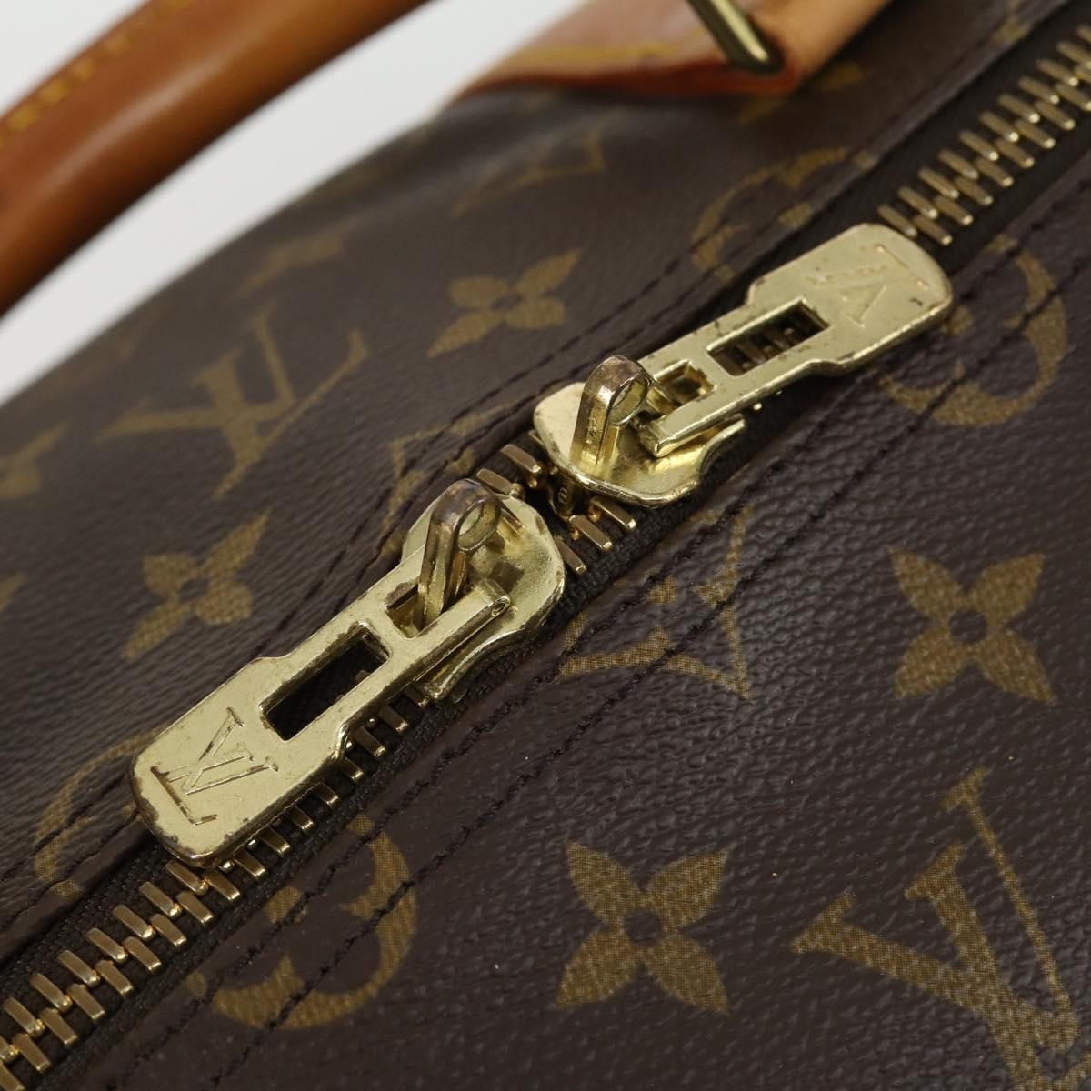Louis Vuitton Keepall Bag Monogram Canvas Brown Canvas Travel Bag Bag (Pre-Owned)