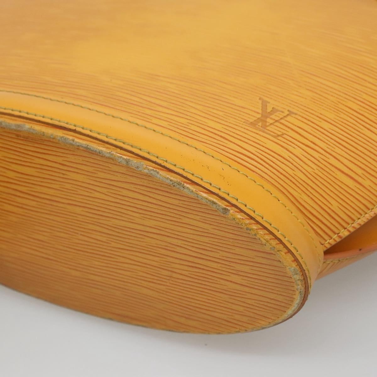 Louis Vuitton Saint Jacques Handbag Epi Leather Yellow Leather Shoulder Bag Bag (Pre-Owned)