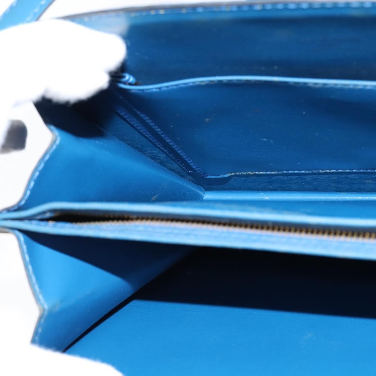 Louis Vuitton Capucines Shoulder Bag Epi Leather Blue Leather Shoulder Bag Bag (Pre-Owned)