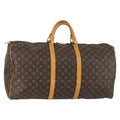 Louis Vuitton Keepall Bag Monogram Canvas Brown Canvas Travel Bag Bag (Pre-Owned)