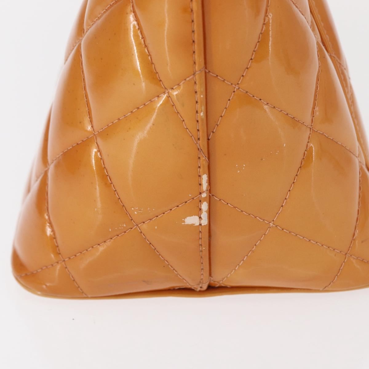 Chanel Medallion Tote Quilted Patent Beige Patent_Leather Tote Bag Bag (Pre-Owned)