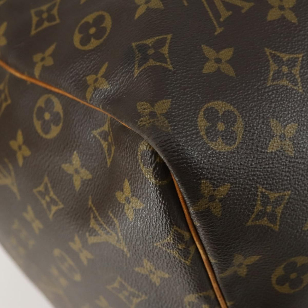 Louis Vuitton Keepall Bag Monogram Canvas Brown Canvas Travel Bag Bag (Pre-Owned)