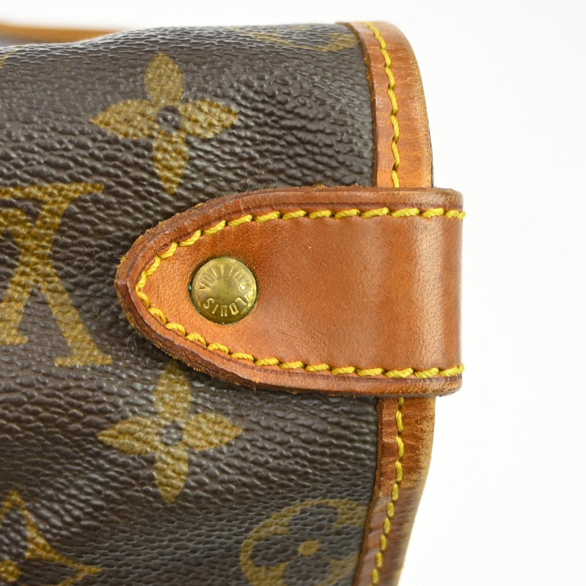Louis Vuitton Saumur Handbag Monogram Canvas Brown Canvas Shoulder Bag Bag (Pre-Owned)