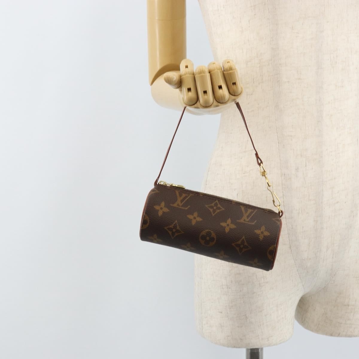 Louis Vuitton Papillon Pochette Monogram Canvas Brown Canvas Clutche & Pouche Bag (Pre-Owned)
