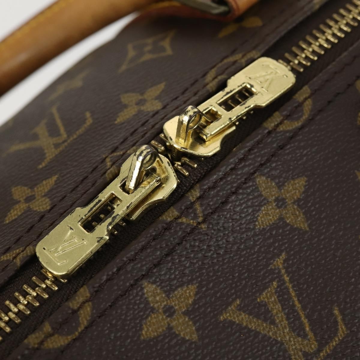 Louis Vuitton Keepall Bag Monogram Canvas Brown Canvas Travel Bag Bag (Pre-Owned)