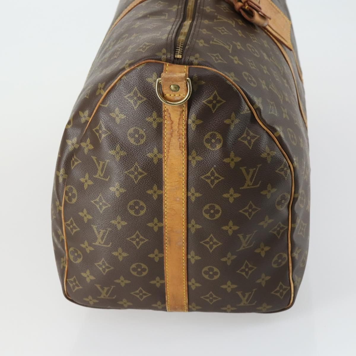Louis Vuitton Keepall Bandouliere Bag Monogram Canvas Brown Canvas Travel Bag Bag (Pre-Owned)
