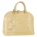 Louis Vuitton Alma Handbag Patent Leather Beige Patent_Leather Handbag (Pre-Owned)