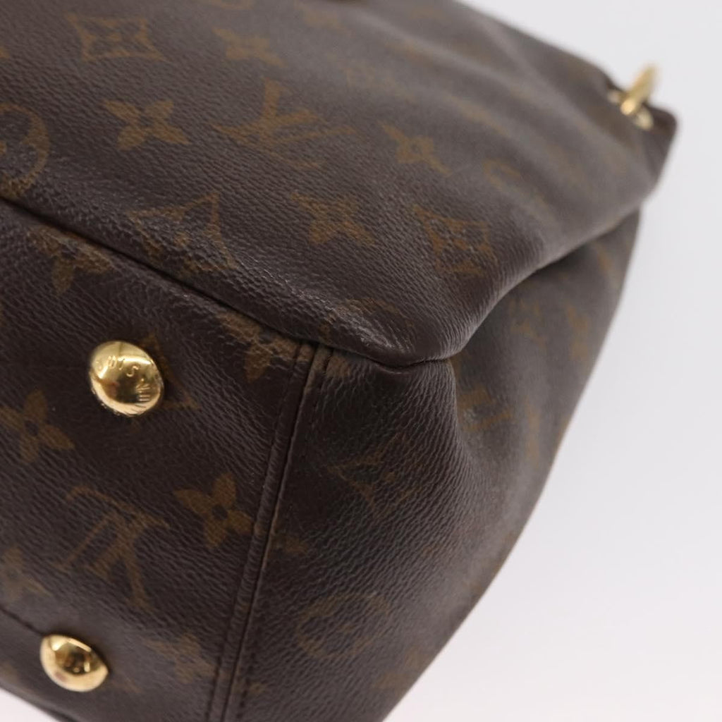 Louis Vuitton Pallas Tote Monogram Canvas With Leather Brown Canvas Tote Bag Bag (Pre-Owned)