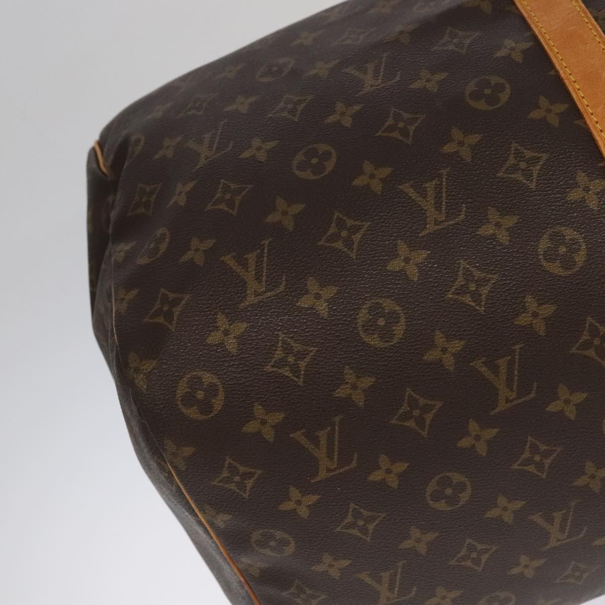 Louis Vuitton Keepall Bag Monogram Canvas Brown Canvas Travel Bag Bag (Pre-Owned)