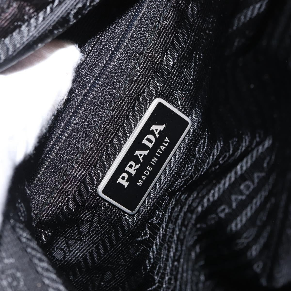 Prada Front Pocket Messenger Bag Tessuto Black Nylon Shoulder Bag Bag (Pre-Owned)