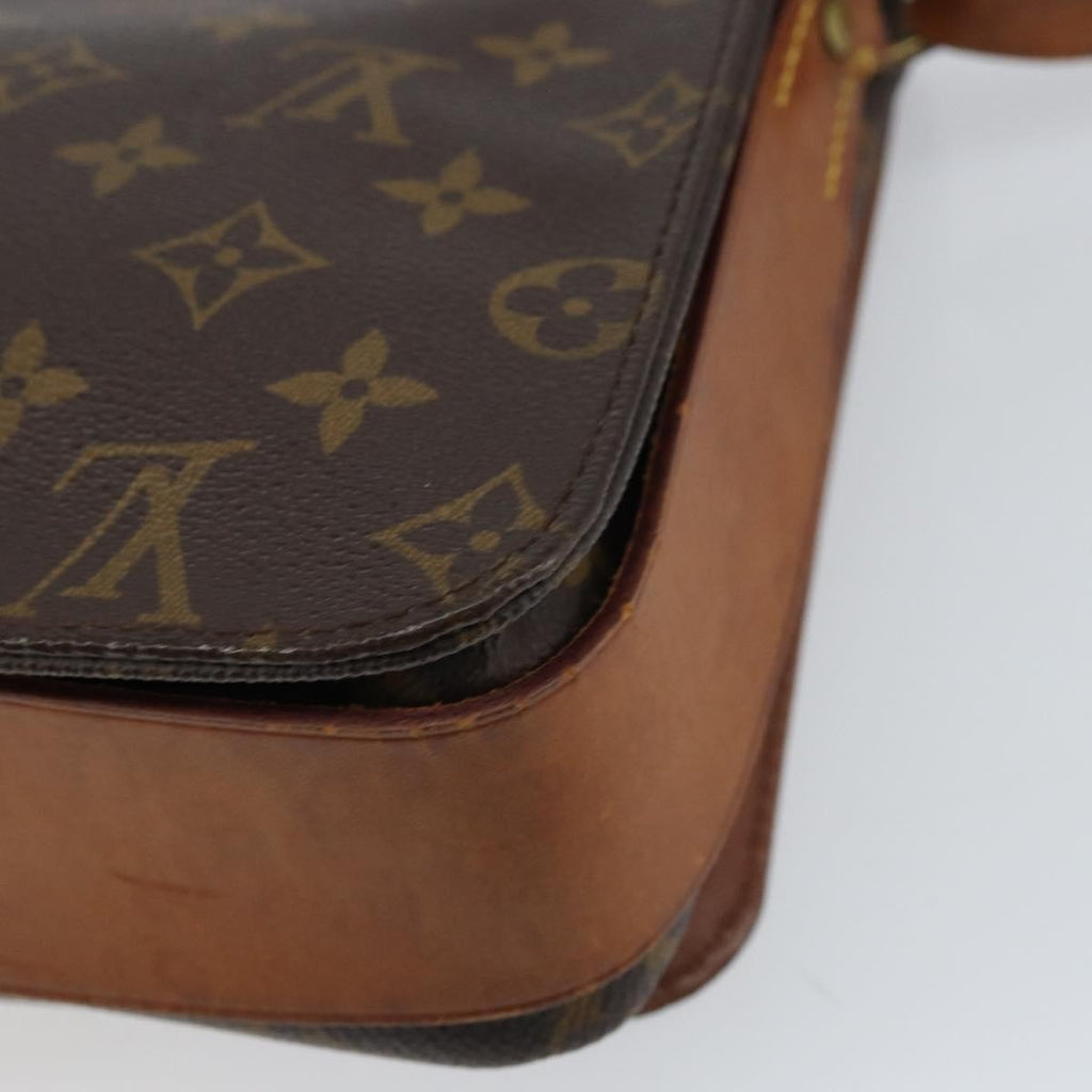 Louis Vuitton Cartouchiere Handbag Monogram Canvas Brown Canvas Shoulder Bag Bag (Pre-Owned)