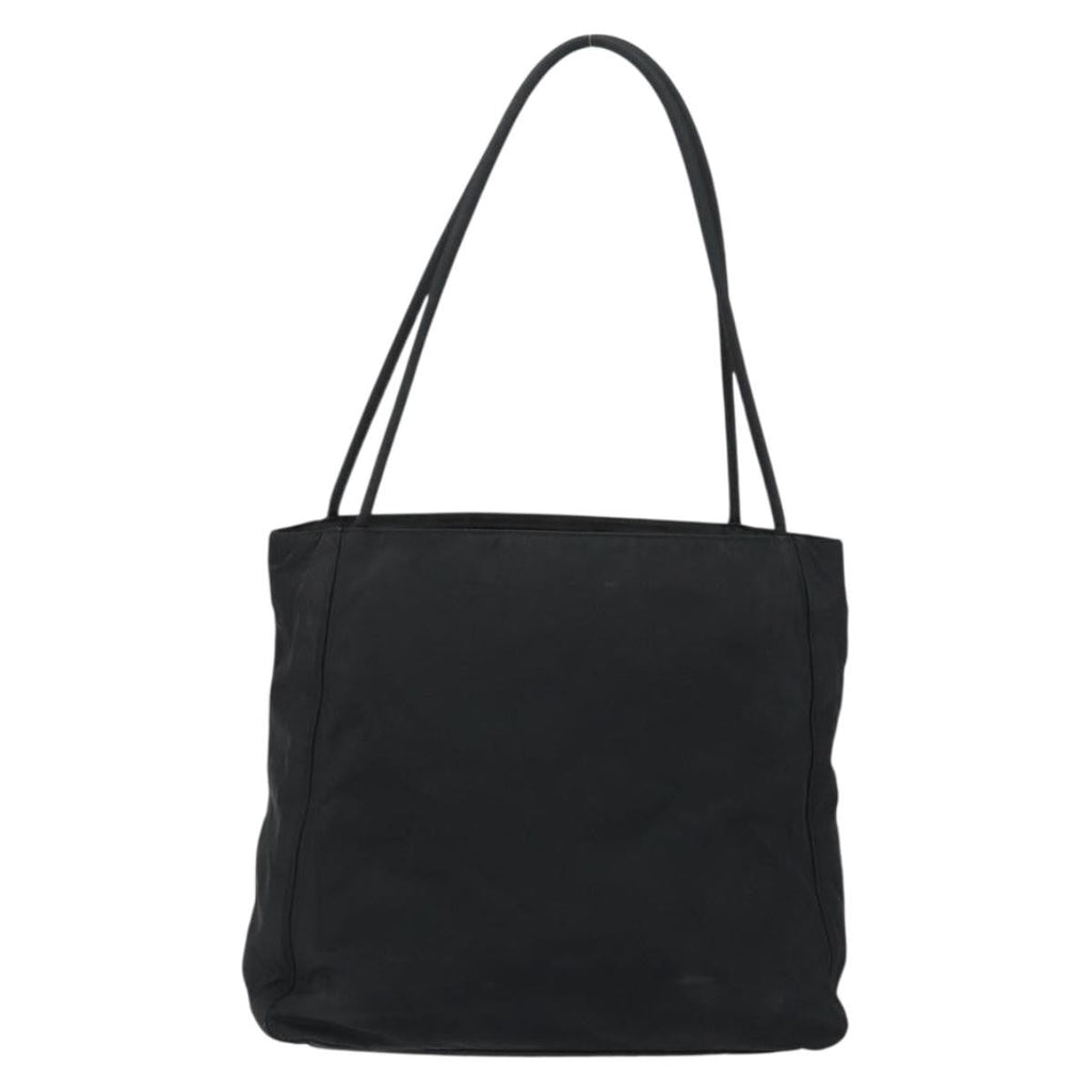Prada Vintage Tote Tessuto Black Nylon Tote Bag Bag (Pre-Owned)
