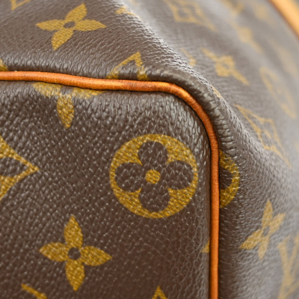 Louis Vuitton Keepall Bag Monogram Canvas Brown Canvas Travel Bag Bag (Pre-Owned)