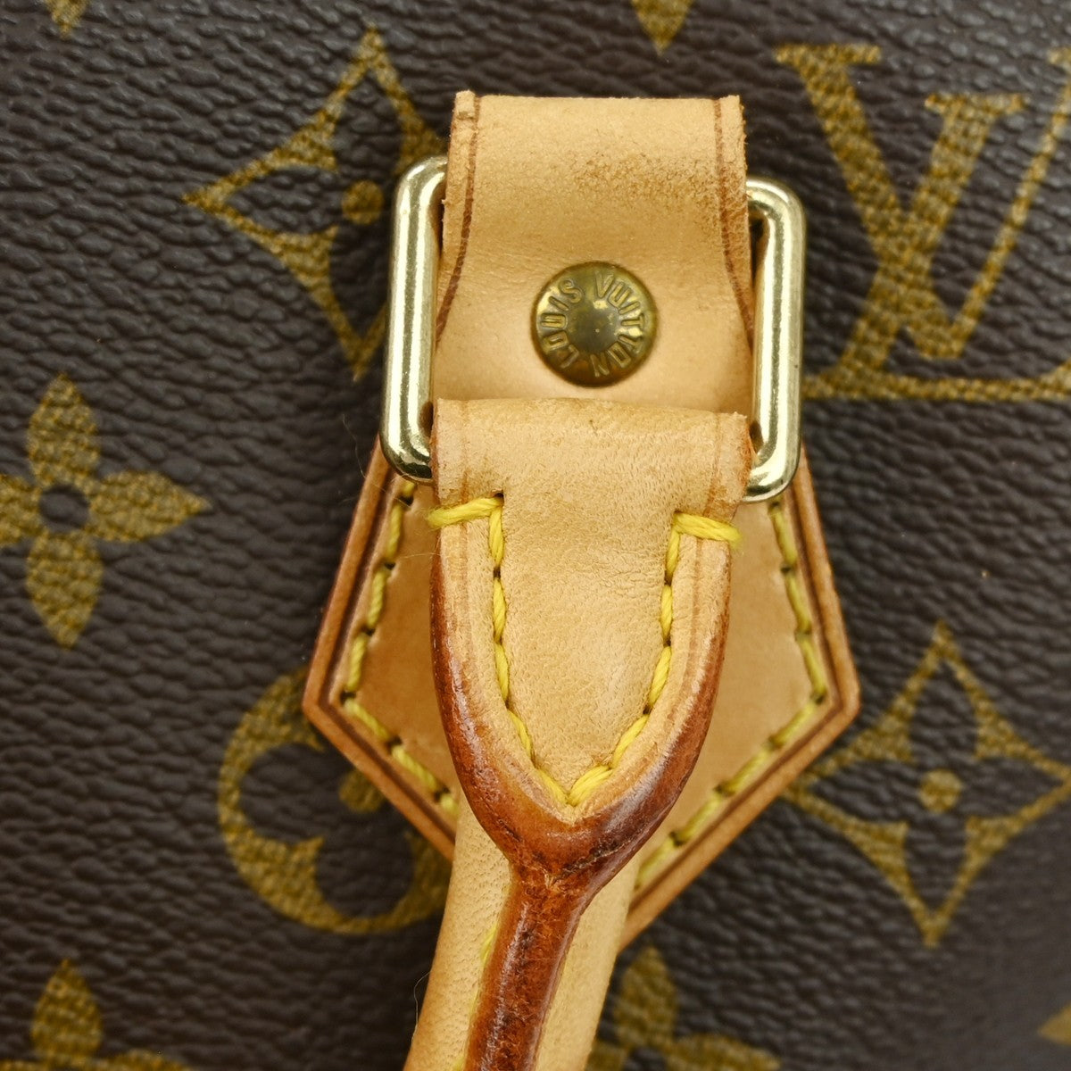 Louis Vuitton Alma Handbag Monogram Canvas Brown Canvas Handbag (Pre-Owned)