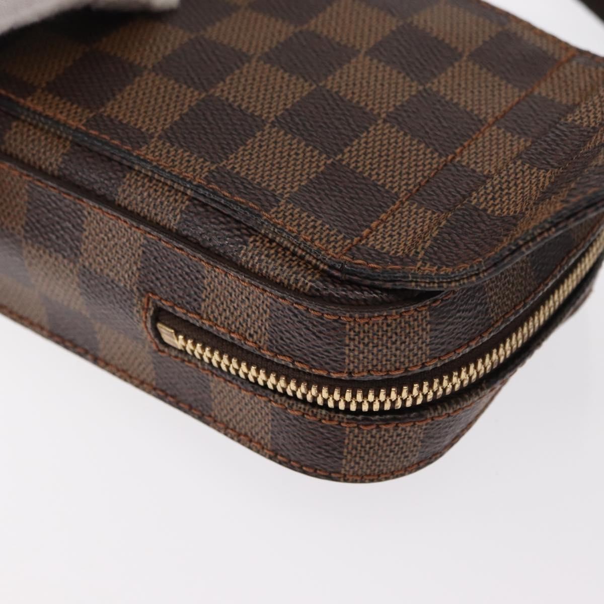 Louis Vuitton Geronimos Waist Bag Damier Brown Canvas Shoulder Bag Bag (Pre-Owned)