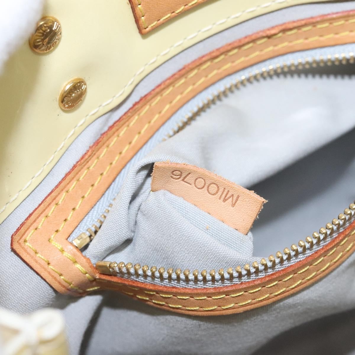 Louis Vuitton Reade Handbag Monogram Vernis Beige Patent_Leather Bag (Pre-Owned)