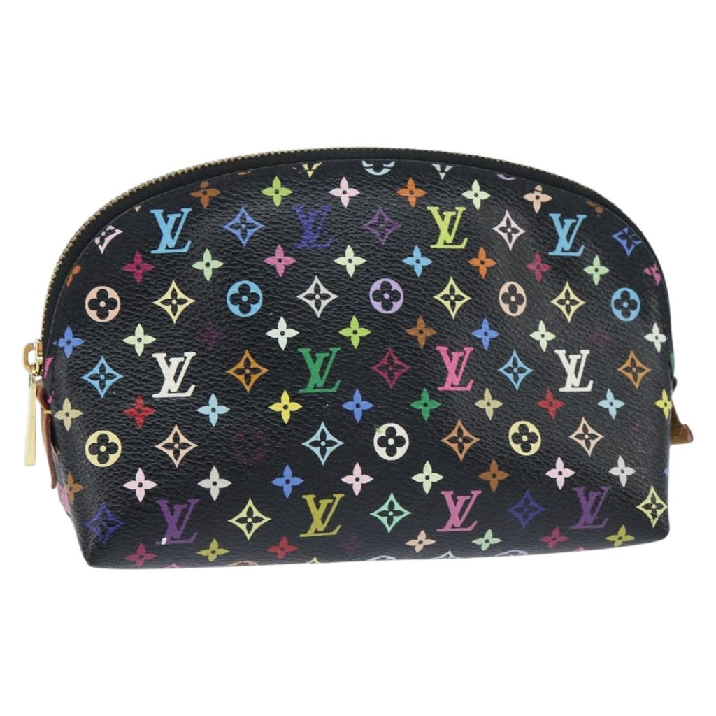 Louis Vuitton Cosmetic Pouch Monogram Multicolor Black Canvas Clutche & Pouche Bag (Pre-Owned)