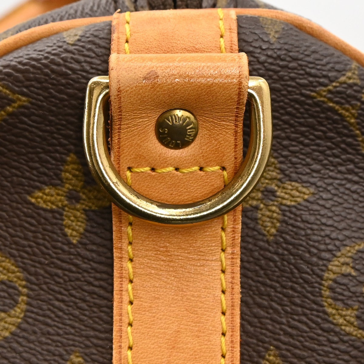 Louis Vuitton Keepall Bandouliere Bag Monogram Canvas Brown Canvas Travel Bag Bag (Pre-Owned)
