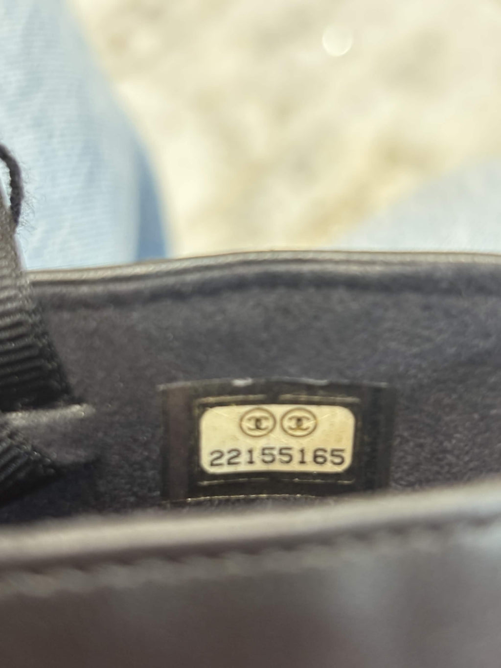 CHANEL CC TWEED PHONE CASE CHAIN BAG