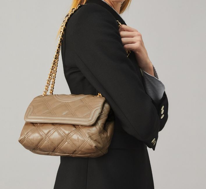 TORY BURCH FLEMING SOFT GLAZED SMALL CONVERTIBLE SHOULDER BAG