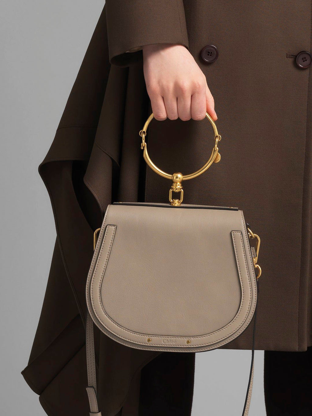 CHLOÉ Medium Nile Leather Bracelet Bag